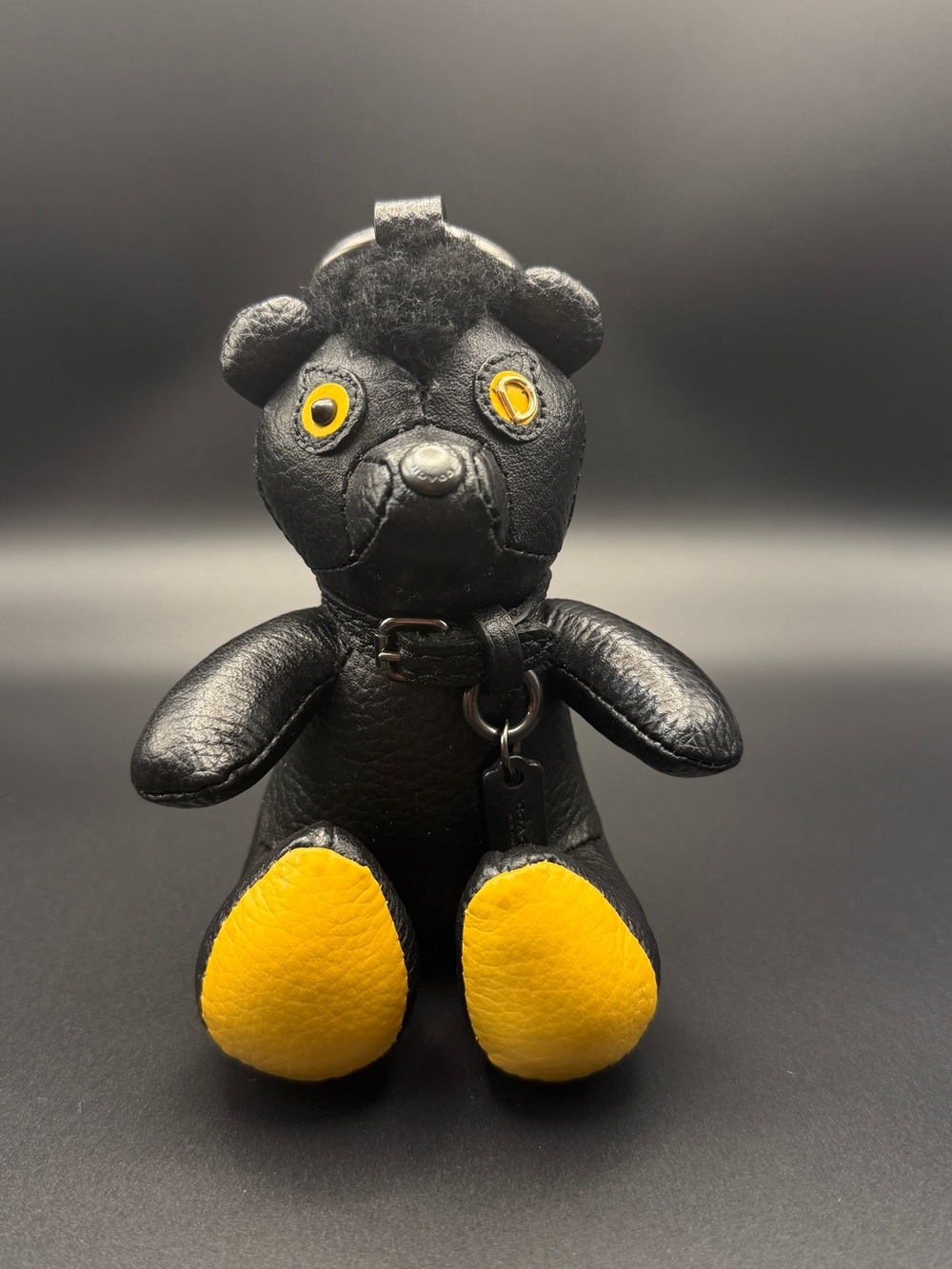 Coach  Fuzz Bear Key Charm